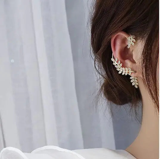 Korean Diamond Butterfly Ear Hook Clip