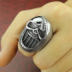 Punk Skull Head Bottle Opener Ring - Unisex Gothic Fashion