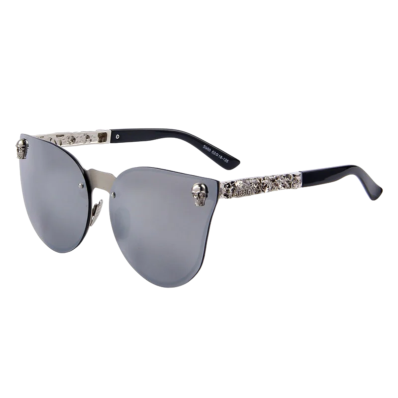 Crystal Skull Goth Punk Sunglasses UV400